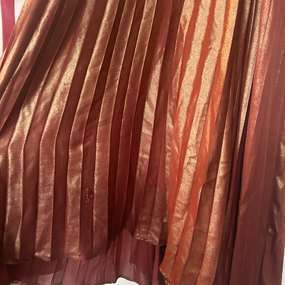 Anthropologie Bronze Maxi Dress - Picture 3 of 3